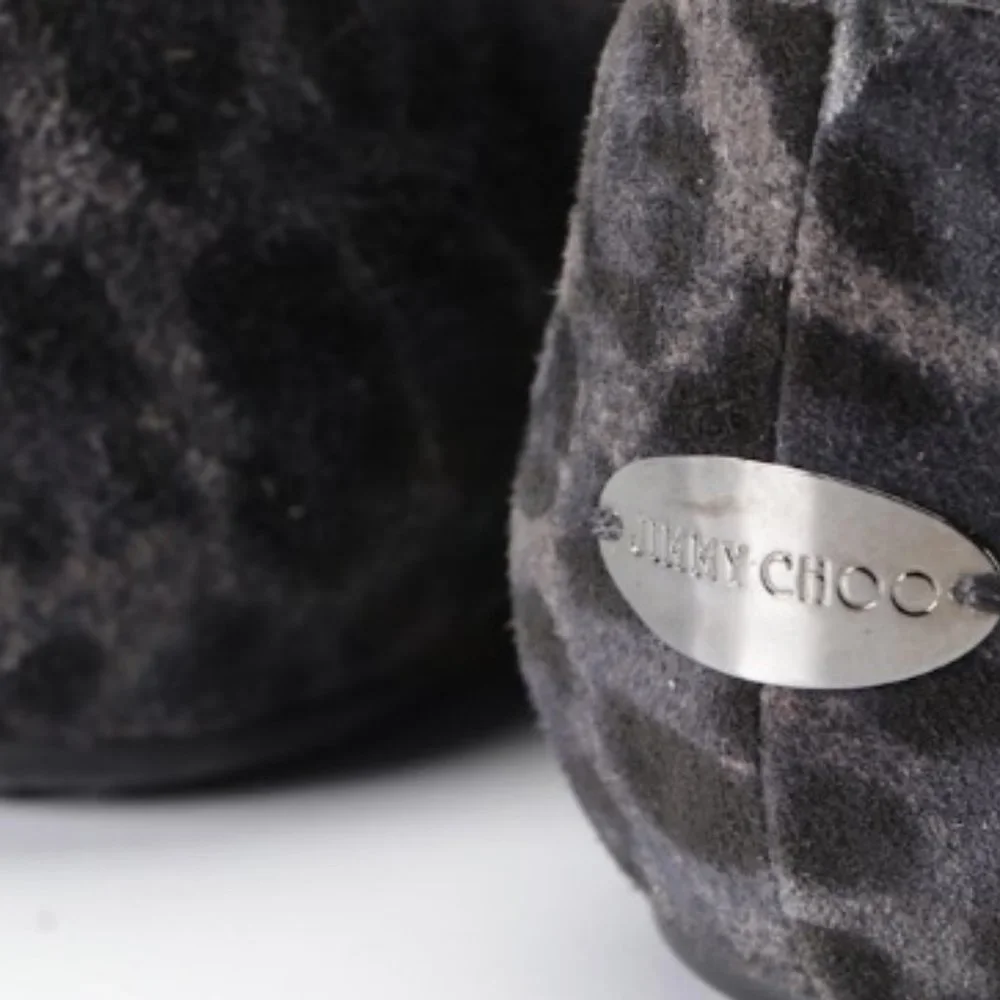 Jimmy Choo Venetian-Style Loafers in Printed Suede with Rubber Soles - Picture 6 of 7